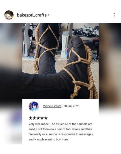 Waraji - japanese traveler jute sandals