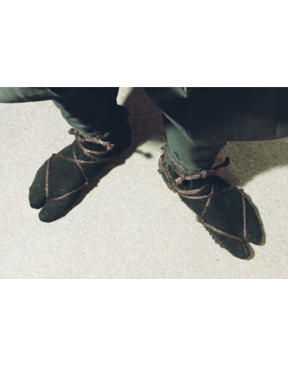 Dark waraji - ninja jute sandals