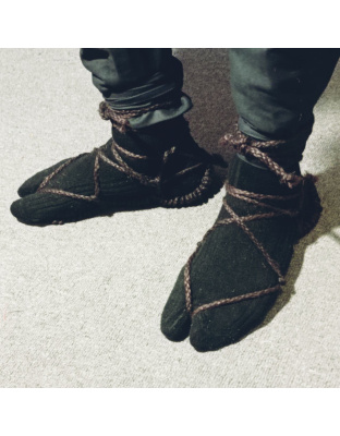 Dark waraji - ninja jute sandals