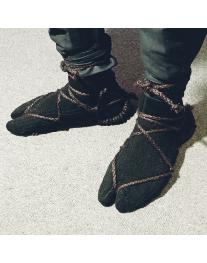 Dark waraji - ninja jute sandals